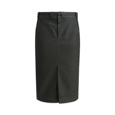 Maison Margiela Women's Cotton Midi Skirt "Black"