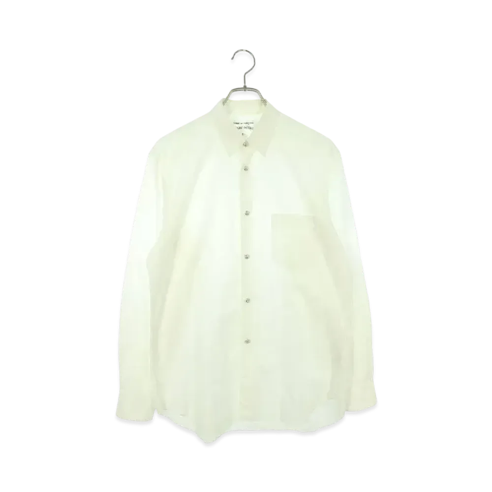Chrome Hearts x COMME des GARCONS Cross Ball Button L/S Shirt "White"