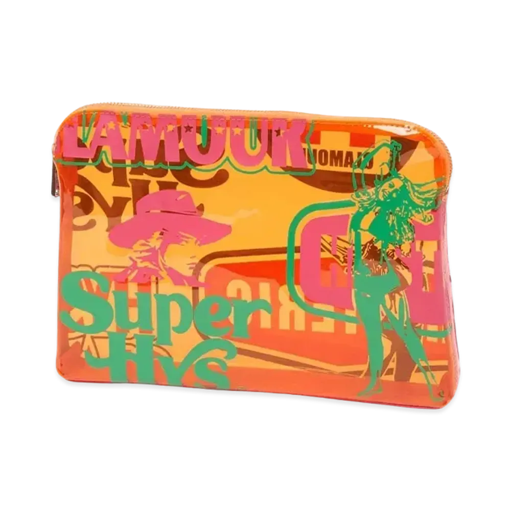HYSTERIC GLAMOUR Hysteric Lover Clutch Bag "Orange"