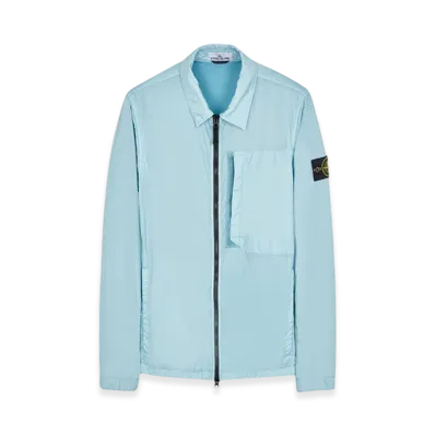 Stone Island 10723 Garment Dyed Crinkle Reps Recycled Nylon Jacket - 23FW "Sky Blue"