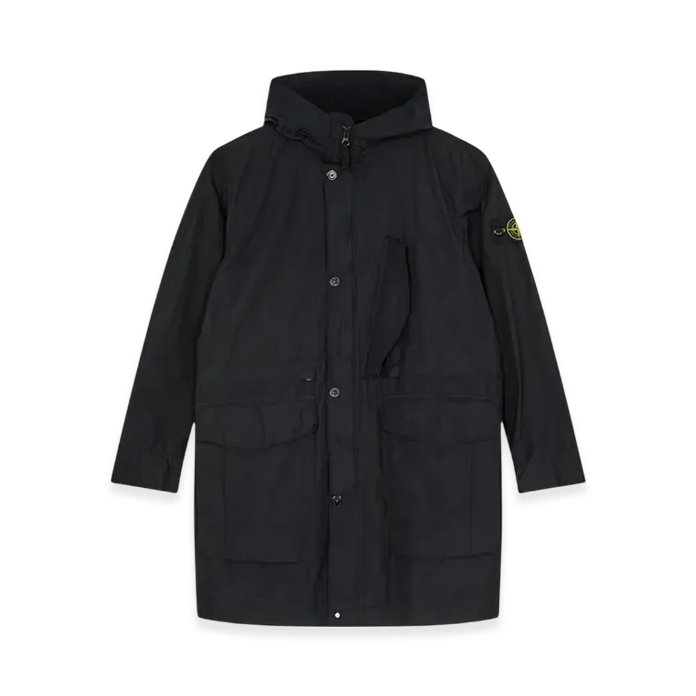 Stone Island 70132 Naslan Light Watro Garment Dyed Parka - 22SS "Black"