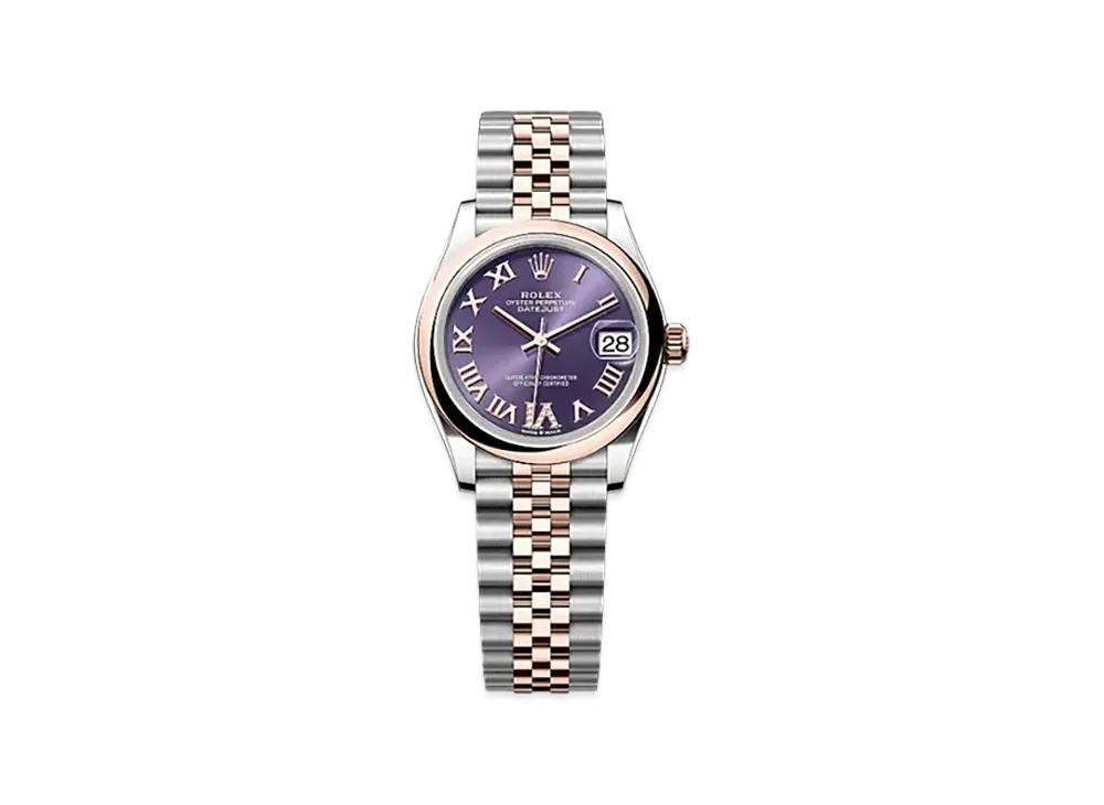 ROLEX Datejust 31mm Oystersteel & Everose Gold 278241 "Aubergine"