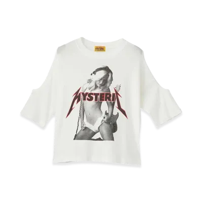 HYSTERIC GLAMOUR Women's Metal Girl Tee "White"