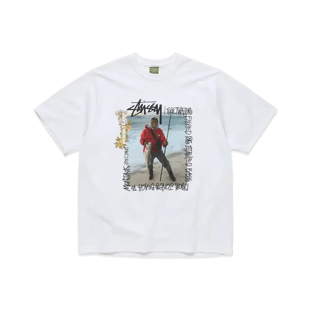 Stussy x DENIM TEARS Tracy Emory Photo Tee "White"