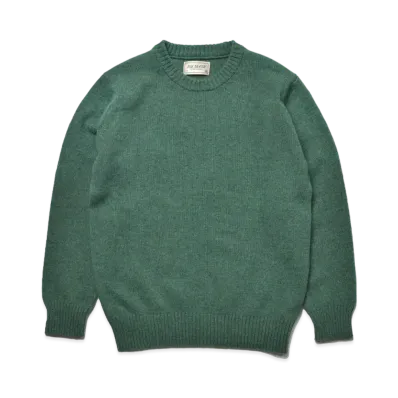 THE REAL McCOY'S Wool Crewneck Sweater "K.Green"