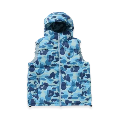 A BATHING APE ABC Camo Down Vest "Blue"