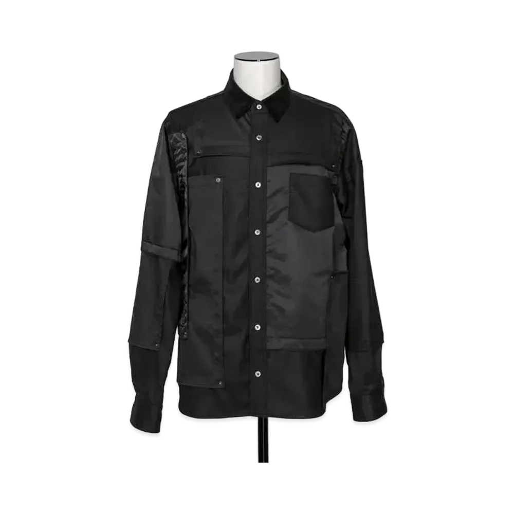 sacai Fabric Combo Shirt "Black"
