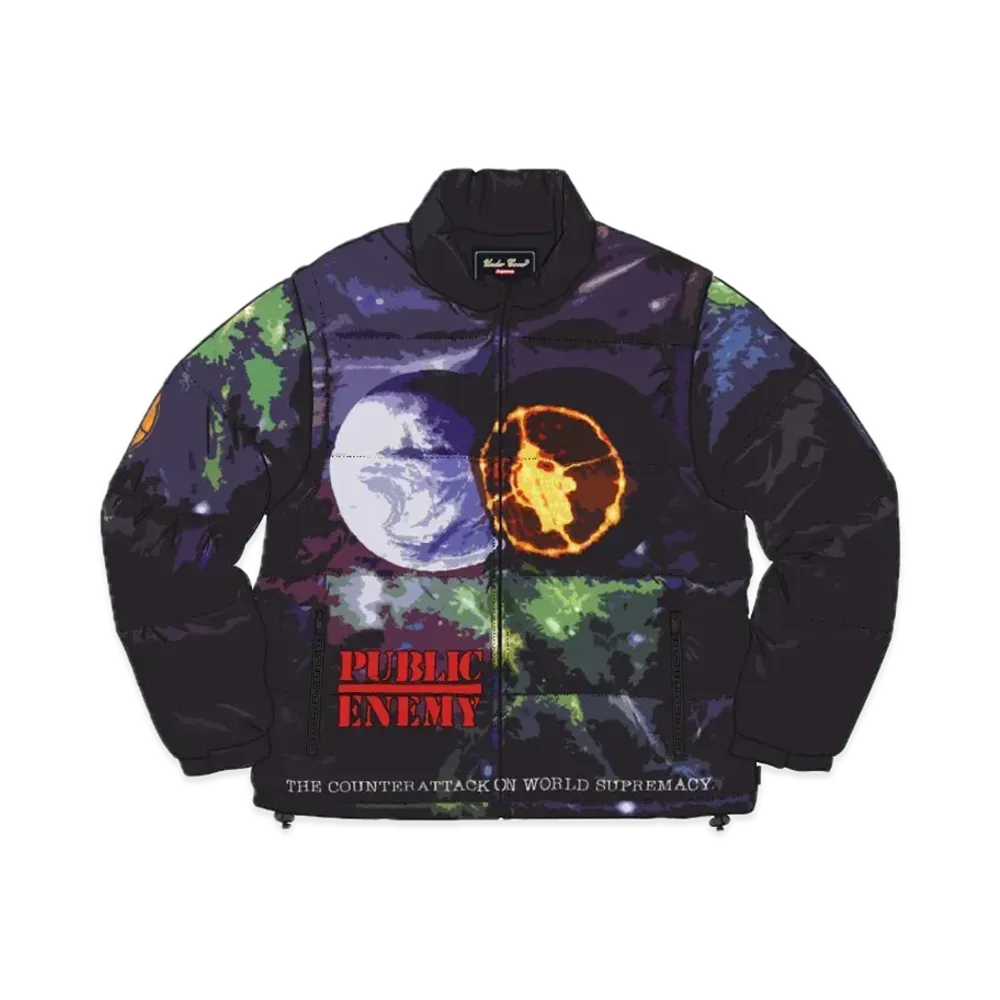 Supreme x UNDERCOVER Public Enemy Puffy Jacket "Black"