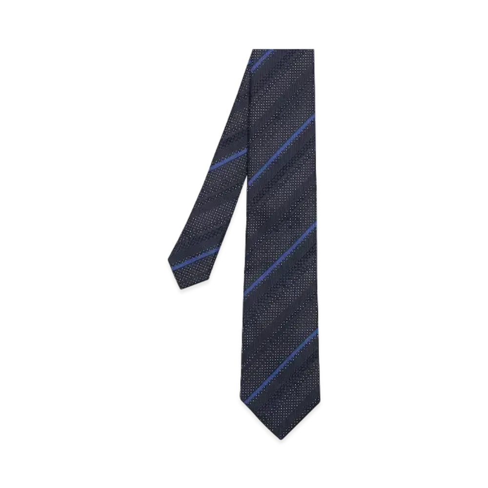 Paul Smith Texture Mix Regimental Tie "Navy"