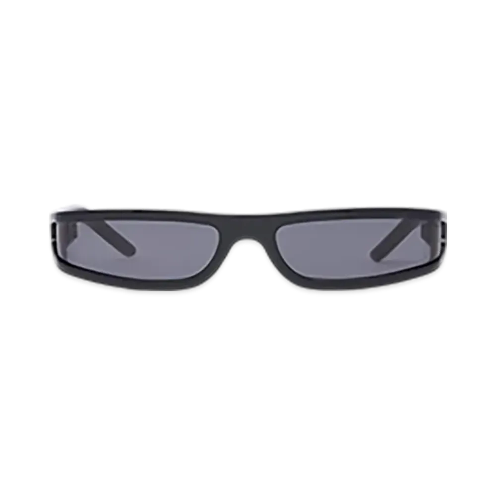 Rick Owens Fog Sunglasses "Black Temple/Black"