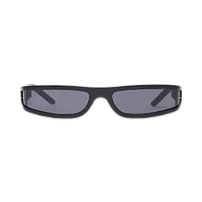 Rick Owens Fog Sunglasses "Black Temple/Black"