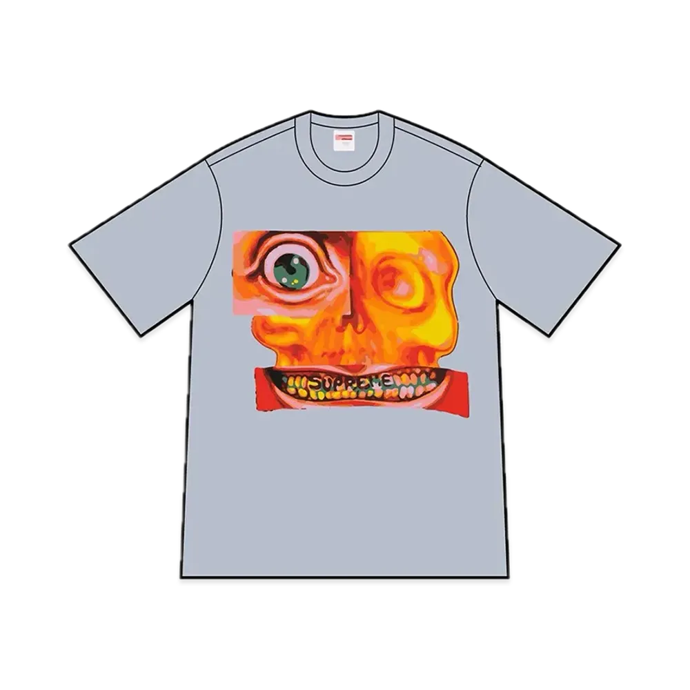 シュプリーム フェイス Tシャツ "グレー"