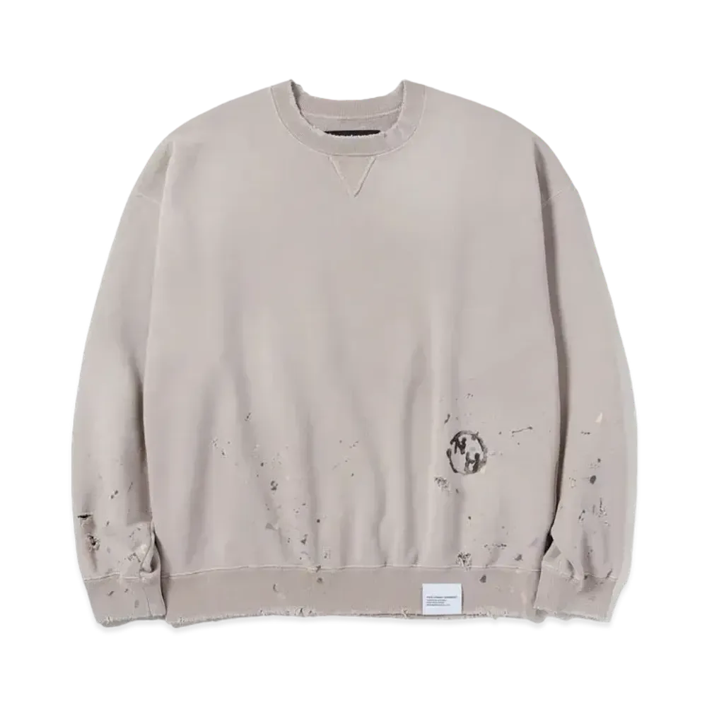 NEIGHBORHOOD Damage Sweatshirt LS "Greige"