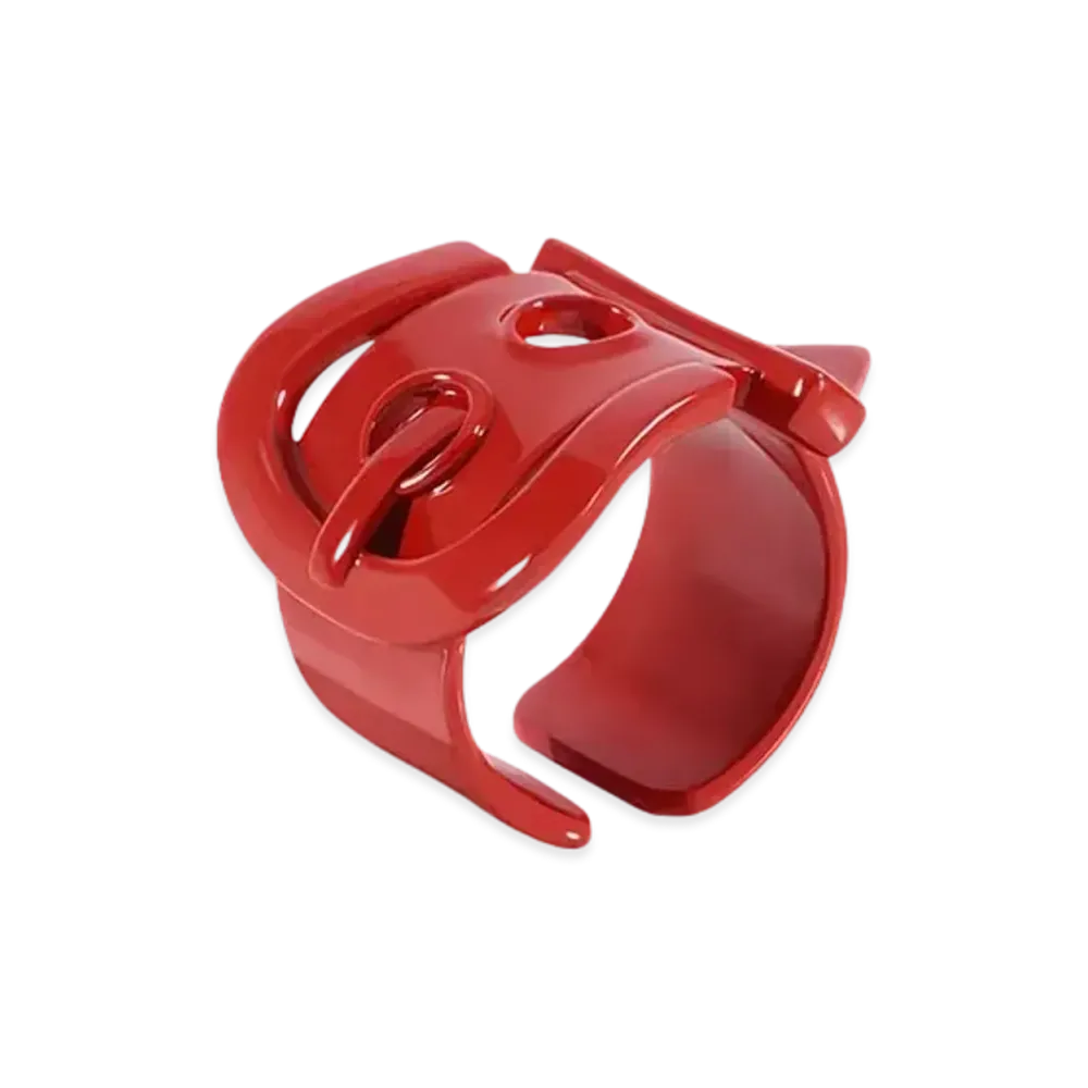 WE11DONE Belt Ring "Red"