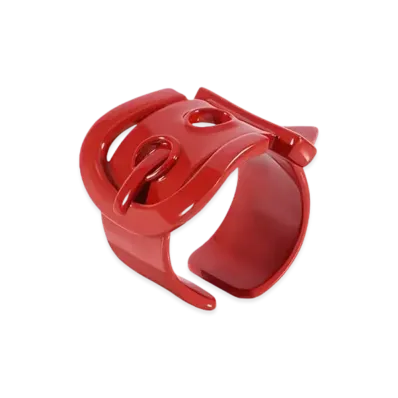 WE11DONE Belt Ring "Red"
