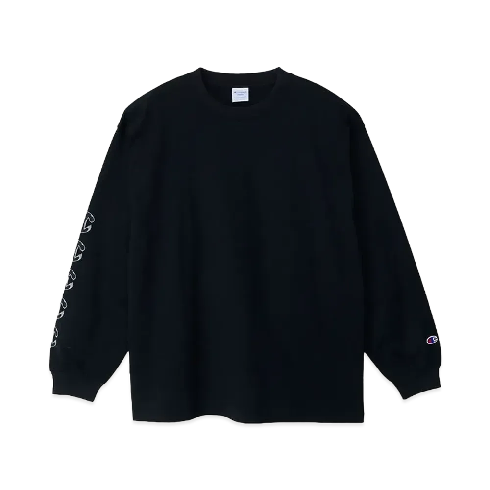 Champion x Sneakerwolf Long Sleeve T-Shirt "Black"