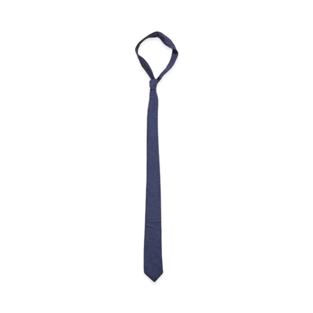 BALENCIAGA Tie "Dark Blue/White"
