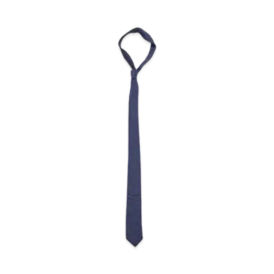 BALENCIAGA Tie "Dark Blue/White"