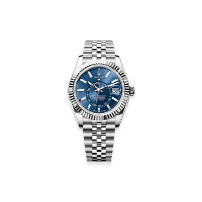 ROLEX Sky-Dweller 42mm Oystersteel & White Gold 336934 "Bright Blue"