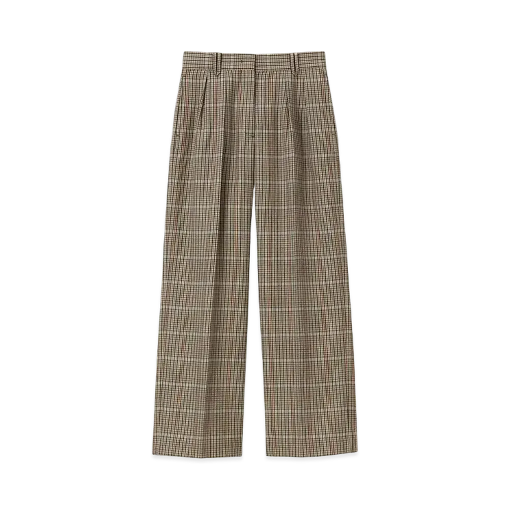 Paul Smith Women's Saxony Check Pants "Brown"