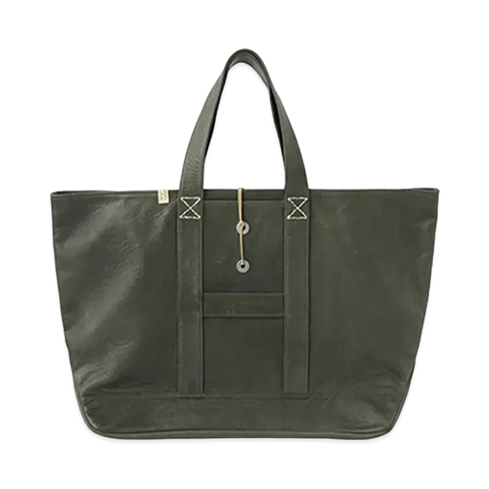 visvim HOMER TOTE (XL) (FR VEG.LB) "Olive"