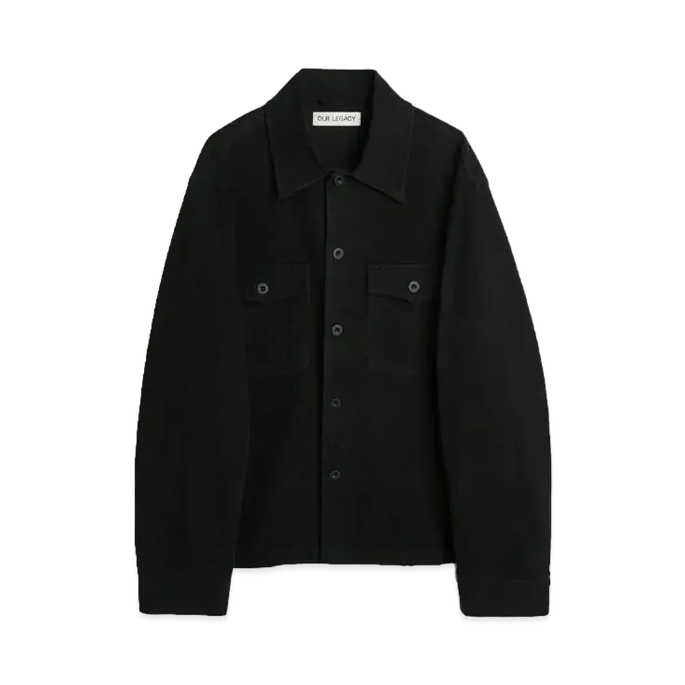 OUR LEGACY Evening Coach Jacket Brushed Cotton "Black"