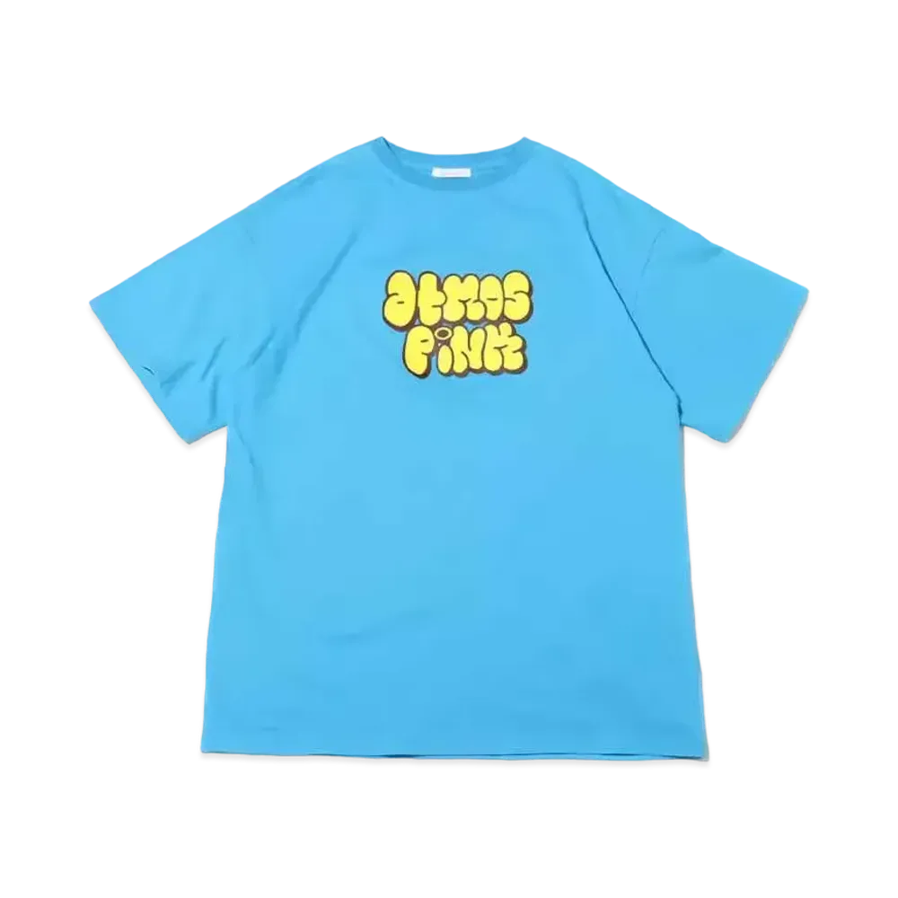 atmos pink Flocky Logo Big T "Blue"