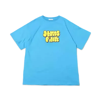 atmos pink Flocky Logo Big T "Blue"