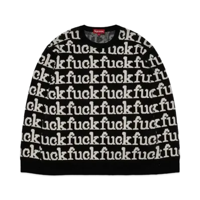 Supreme Fuck Sweater "Black"