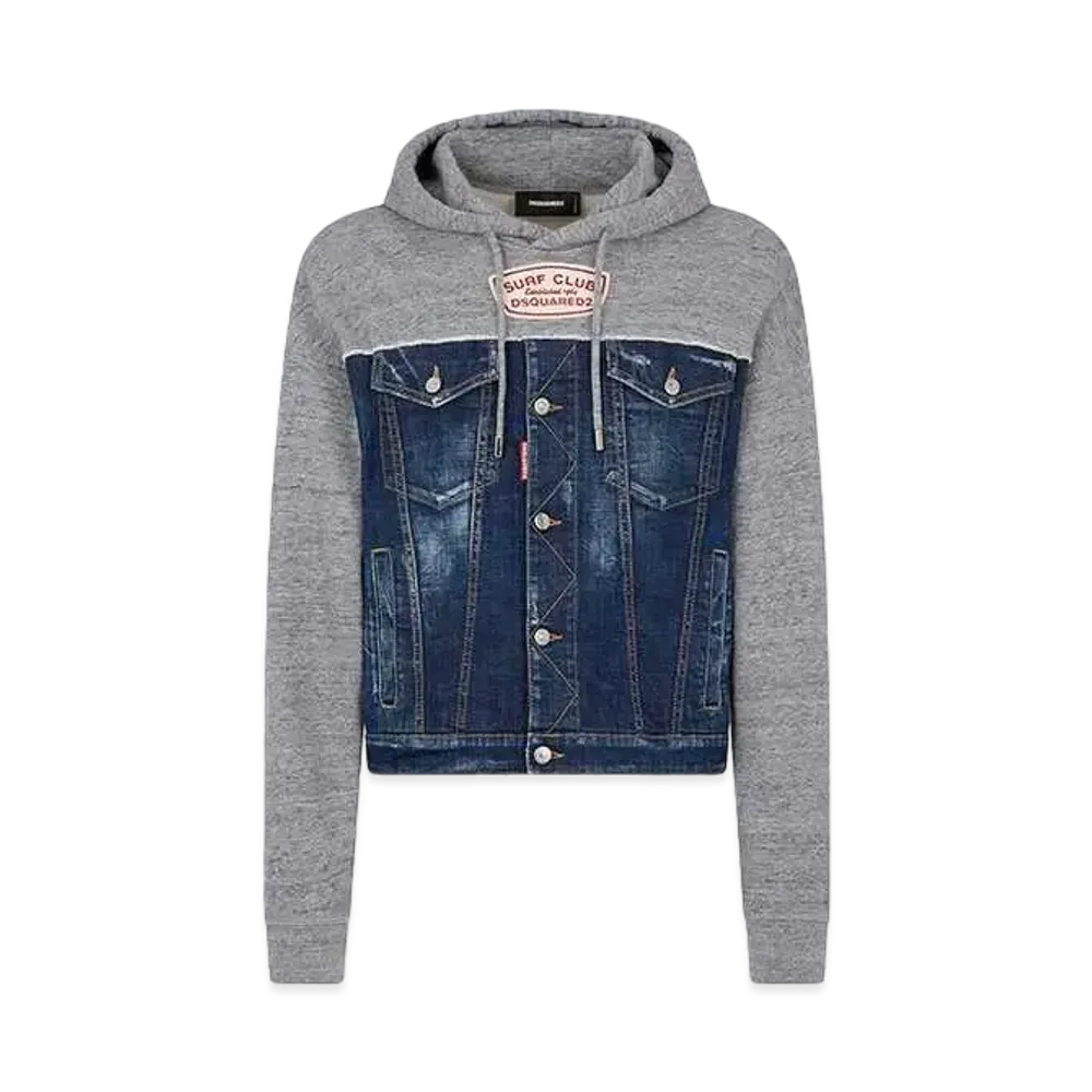 Dsquared2 Cipro Fit Hoodie Sweatshirt "Gray Melange"