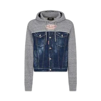 Dsquared2 Cipro Fit Hoodie Sweatshirt "Gray Melange"