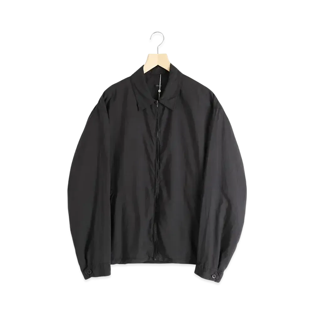 COMOLI Silk Product Dyeing Blouson "Black"