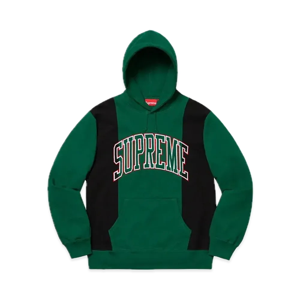 Supreme Paneled Arc Hooded Sweatshirt "Dark Green"