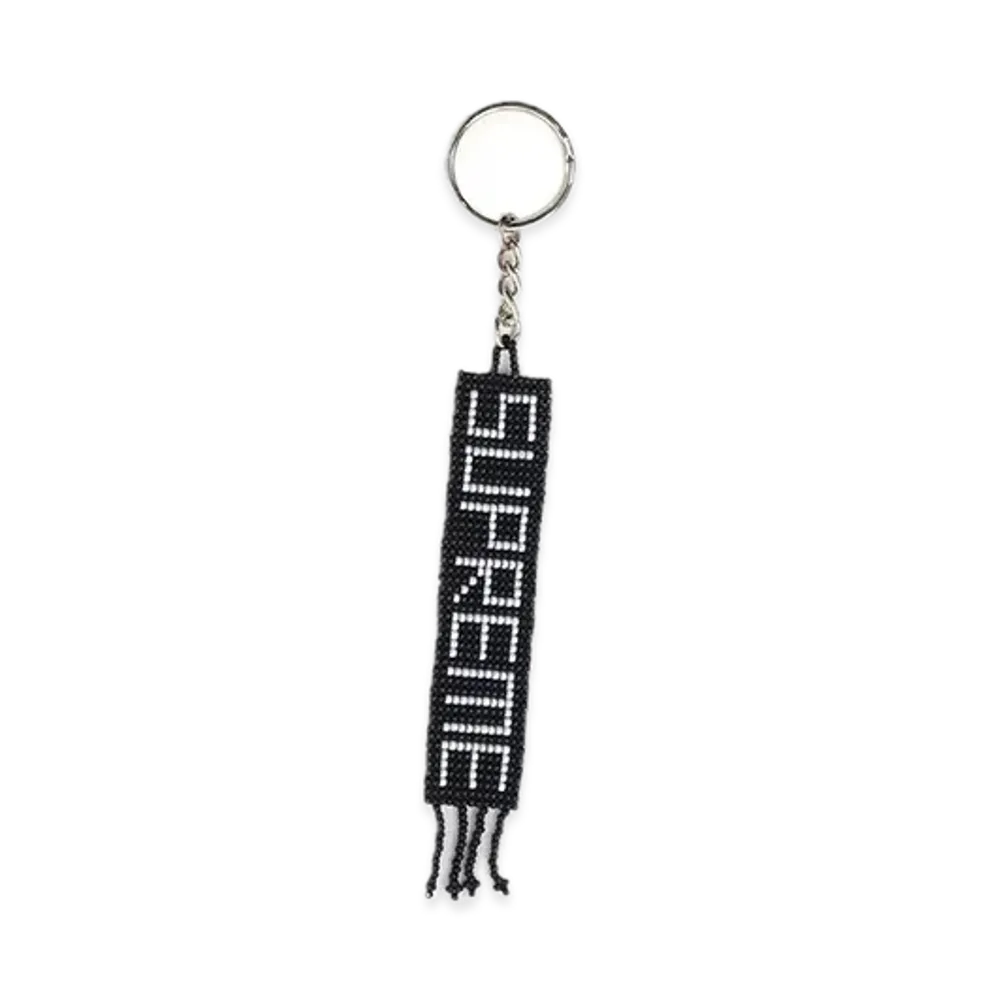 Supreme Beaded Keychain "Black"