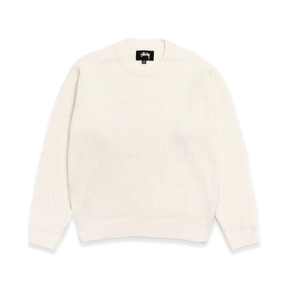 Stussy Waffle Cashmere Sweater "Ivory"