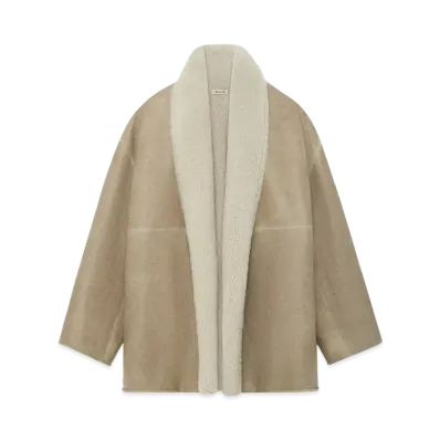 FEAR OF GOD Sherpa Shawl Collar Jacket "Vintage Leather"