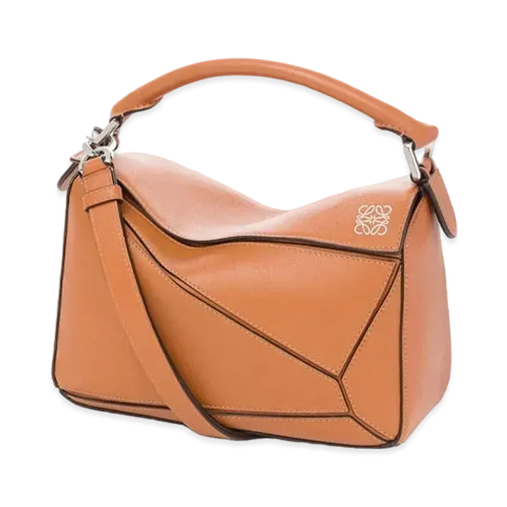 LOEWE Small Puzzle Bag In Classic Calfskin "Tan"