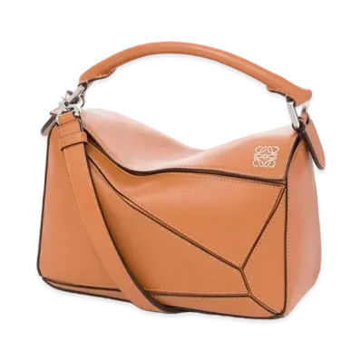 LOEWE Small Puzzle Bag In Classic Calfskin "Tan"