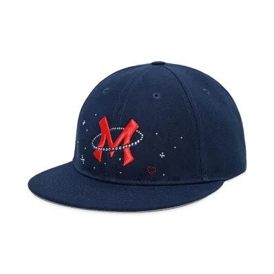 SUPPLIER Moon Rhinestone Baseball Cap "Navy"