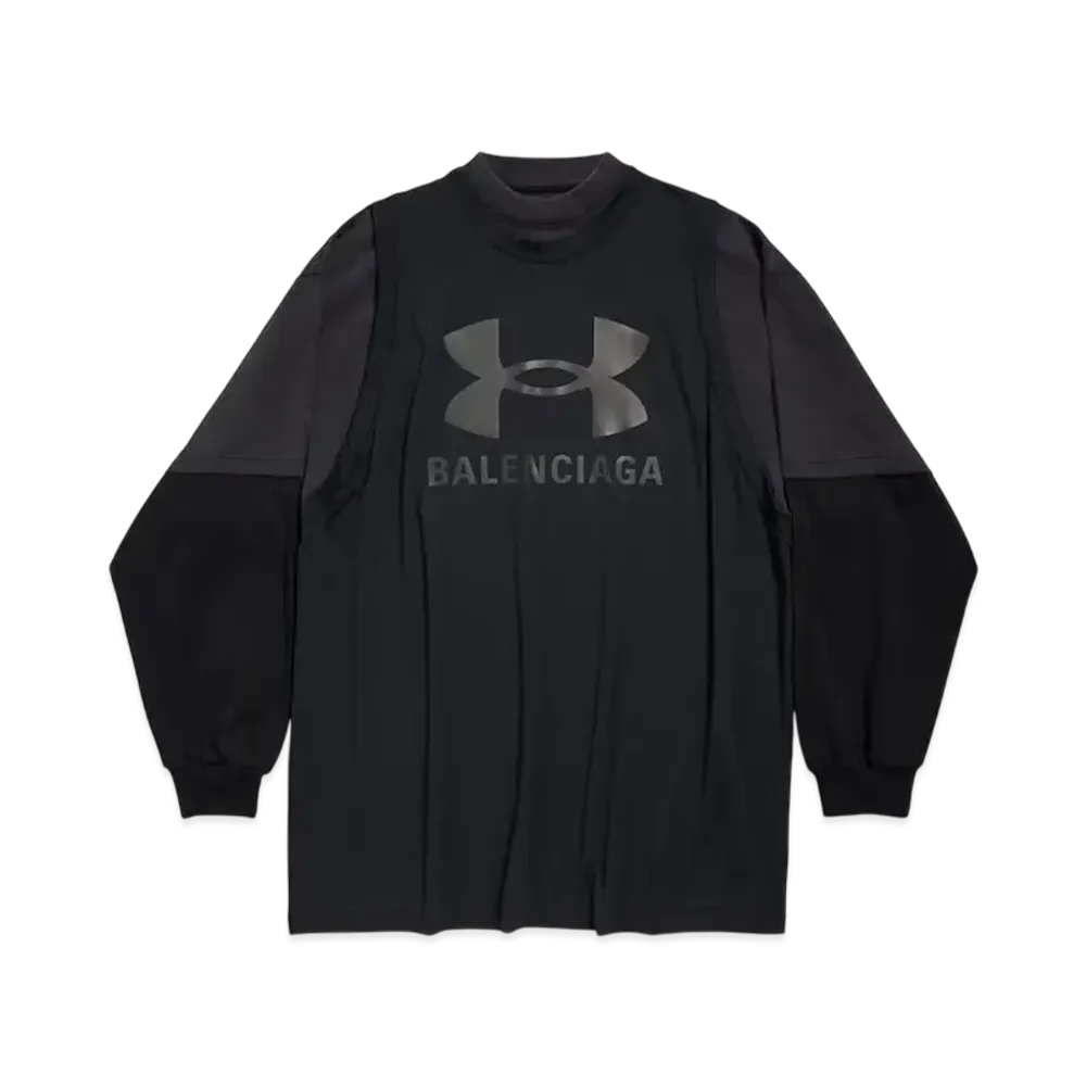 BALENCIAGA x Under Armour Men's Triple Layered T-Shirt "Black"