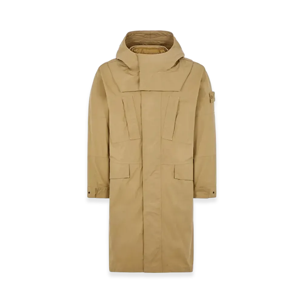 Stone Island 709F1 Ghost Piece O-Ventile Long Parka - 23FW "Dark Beige"