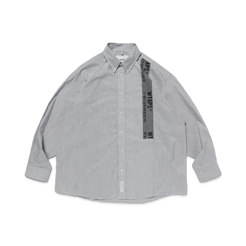 WTAPS BD 01 / LS / CTPL. Broadcloth. Textile. Coolmax. Gps "Black"