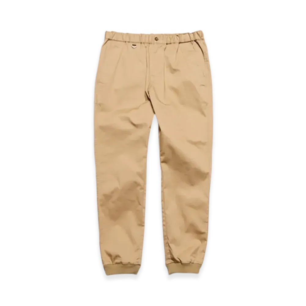 SOPHNET. Cotton Stretch Twill Slim-Fit Ribbed Pants "Beige"