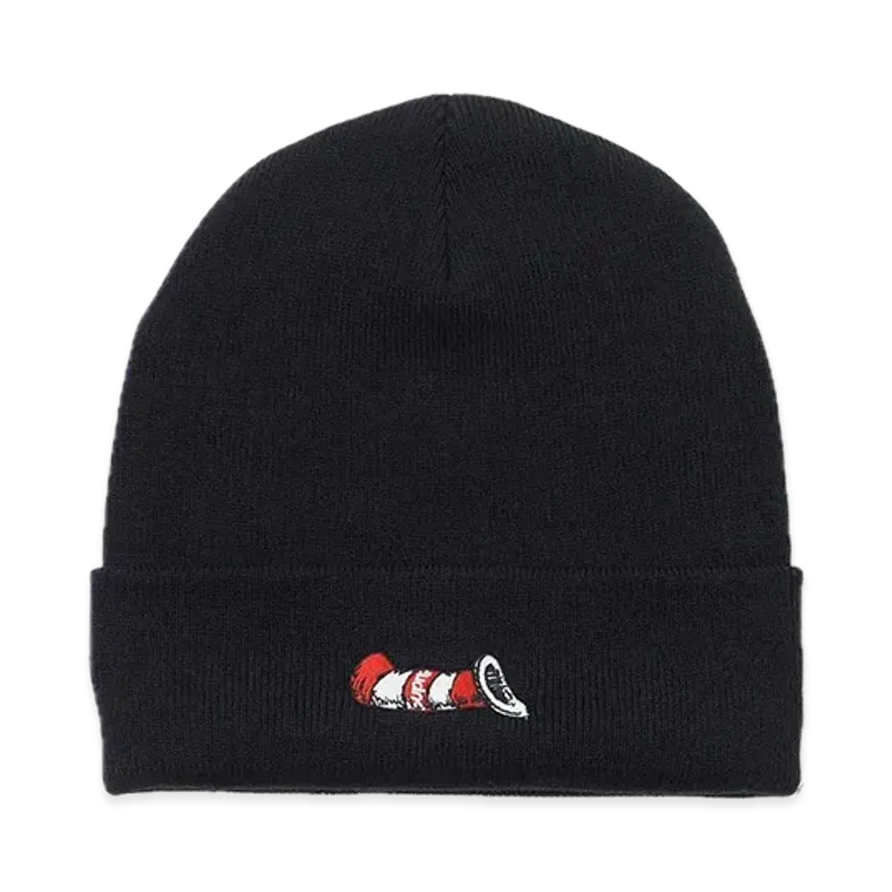 Supreme Cat in the Hat Beanie "Black"