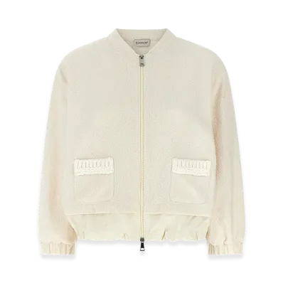 MONCLER Women's Boucle Cardigan "White"