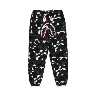 A BATHING APE Shark Relaxed Fit Sweatpants Mens "Black"