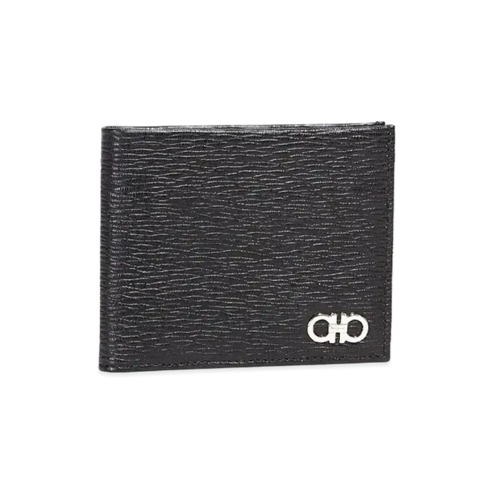 Salvatore Ferragamo Bi-Fold Wallet "Black/Red Ferragamo"