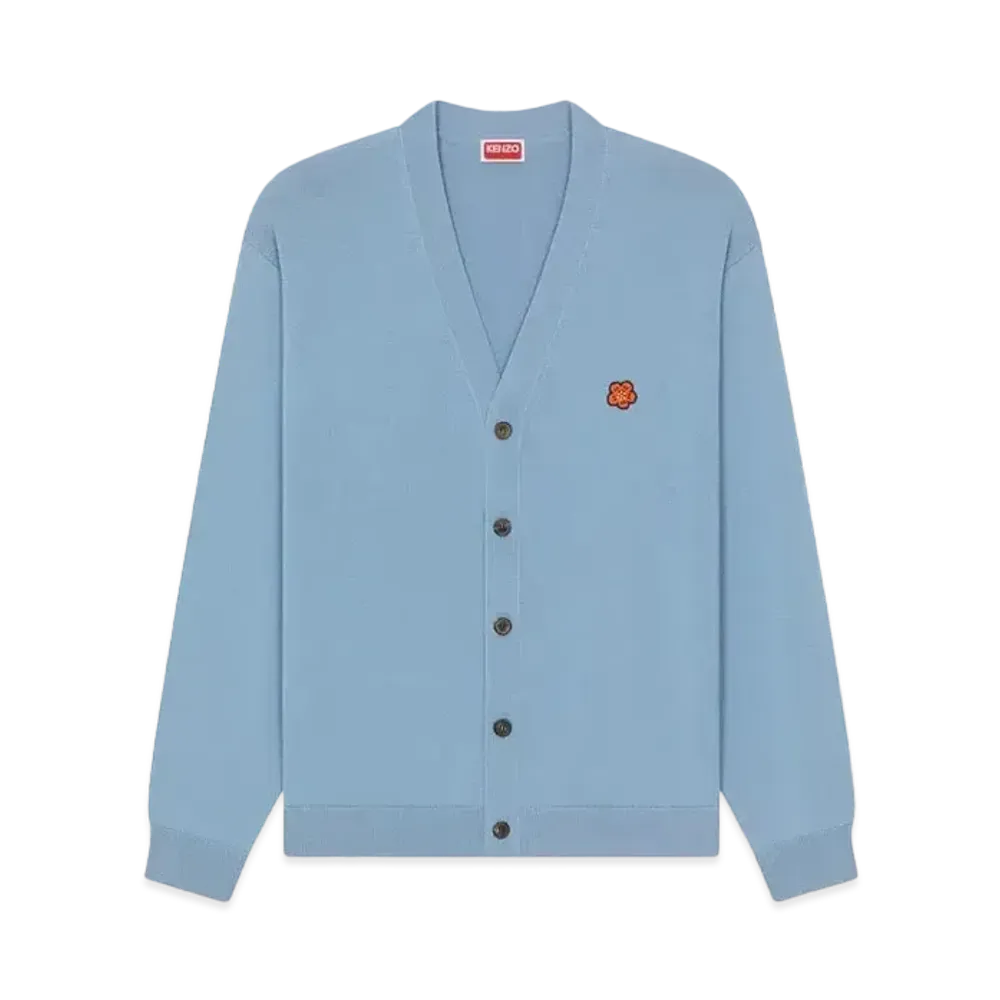 KENZO 'BOKE FLOWER' Embroidery Cardigan "Blue"