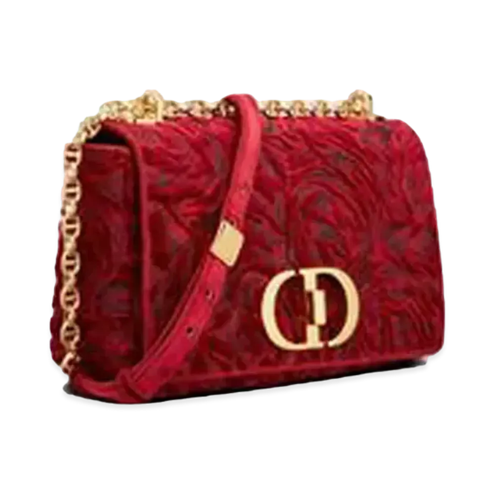 Dior Medium Dior Caro Bag "Red"