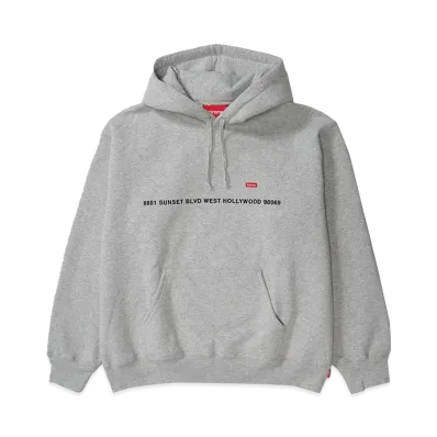 Supreme Shop Small Box Hooded Sweatshirt LA "Heather Grey"